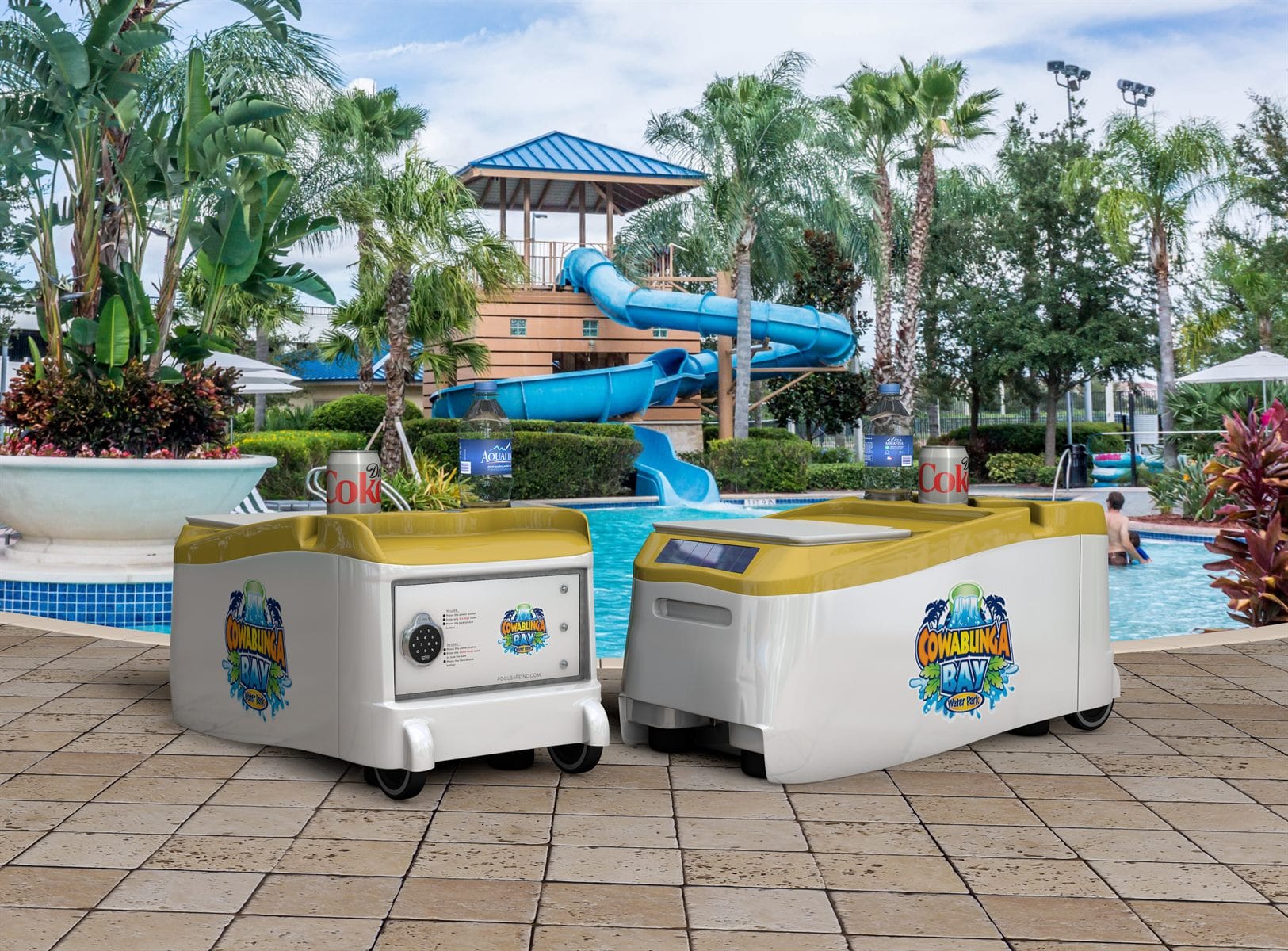 LounGenie smart cabana unit — field reference photography